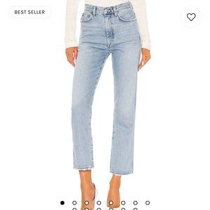 Agolde Pinch Waist High High Rise Kick in Riptide